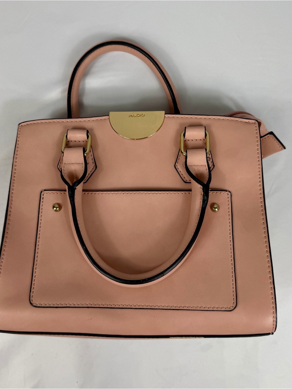 ALDO Pink Structured Top-Handle Satchel
